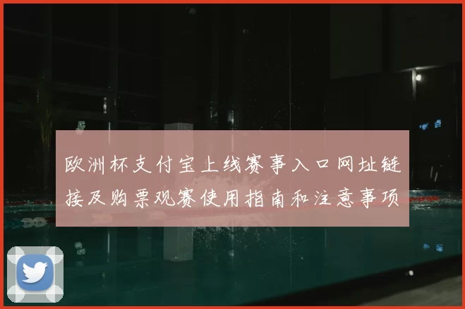 欧洲杯支付宝上线赛事入口网址链接及购票观赛使用指南和注意事项